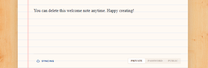 Creator Notes layers of visibility